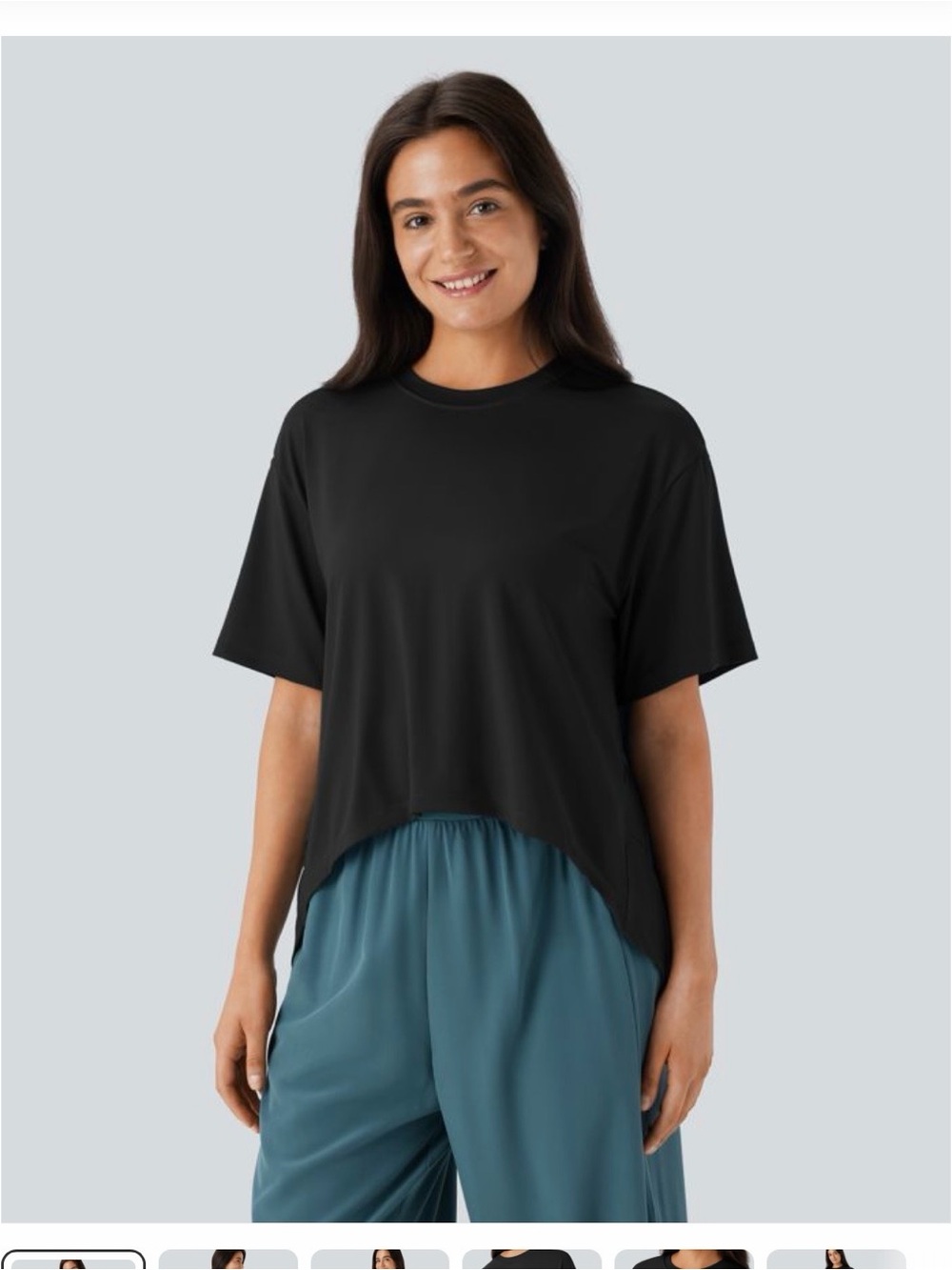 NWT Halara black high low top